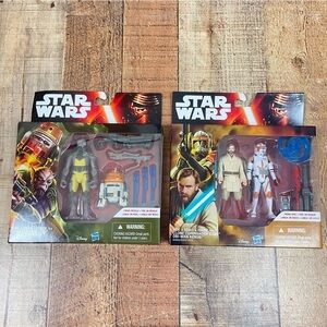 Star Wars NEW Rebels Obi Wan Figures Bundle Chopper Clone Commander Toys